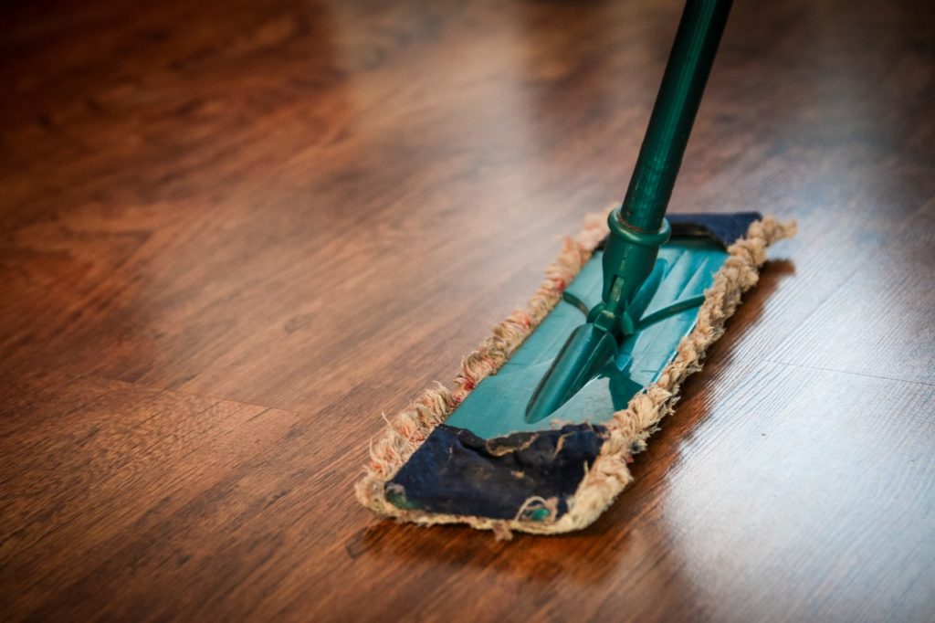 Cleaning hardwood floors